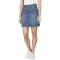 Pepe Jeans for woman. PL90112444F0 Mini Skirt Rise blue (S), Casual, Cotton, Denim