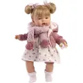 Llorens Gråtebaby Joelle Fuchsia Jakke Smokk Dukke 38 Cm
