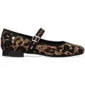 Carmela for woman. 16256101-LEOPARDO Shoes 162561 brown (37), Flat, 1 to 3 cm, Buckle, Casual, Party, Animal Print, Classic