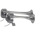 PLASTIMO Rustfritt Stål Dobbelt Horn 12v