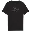 Puma Essentials Script Tee Youth, Clothing, Black, 9-10Y