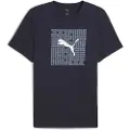 Puma Graphic Box Tee Men, Clothing, New Navy, M