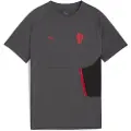 Puma AC Milan PUMATECH Pocket Tee Youth, Clothing, Shadow Gray/Red, 11-12Y