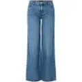 Pieces Selma Mb New Wide Leg Lavmidjede Jeans