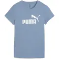 Puma ESS METALLIC No. 1 Logo Tee Women, Clothing, Cool Blue/Metallic Silver, M
