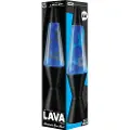 Lava Lamp Neon 37cm Blue/Clear Black Base