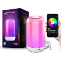 24hShop Krystallklar Touch-Lampe med Bluetooth-App – Justerbar RGB-Belysning og Dimming