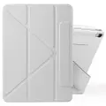 24hShop Kunstlærveske med stativ og magneter til iPad Air 13 2024 - Grå