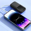 24hShop Mini powerbank 10000 mAh med hurtiglading og høy kapasitet