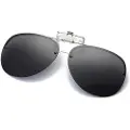 24hShop Clip-on-solbriller med UV400-beskyttelse og svart glass
