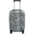 Borg Living Kabinkoffert - Hardcase lettvekt koffert - Trolley med motiv - Zebra