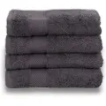 Borg Living Håndkle egyptisk bomull - Gjestehåndkle 40x60 cm - Antrasittgrå - Luksus håndklær fra By Borg