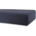 Nordstrand Stretchlaken 70x160 cm - Mørkeblått - 100% bomull jersey laken - Formsydd laken til juniormadrass