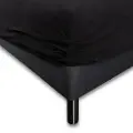 In Style Stretchlaken 180x200 cm - Sort jerseylaken - - Faconlaken til dobbeltseng