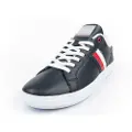 Tommy Hilfiger for man. FM0FM04921 Navy Cupsole Leather Sneakers (44), Flat, Laces, Casual