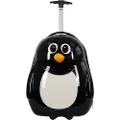 Borg Living Barnkoffert - Kabinkoffert på hjul - Pingvin - Reisekoffert for barn