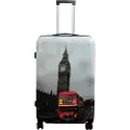 Borg Living Stor koffert - Hardcase-koffert med motiv - Big Ben - Eksklusiv lettvekt koffert