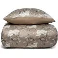 In Style Blomstret sengetøy 140x220 cm - Brunt sengetøy i vendbart design - Satin sengetøy - sengetøy