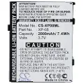 24hShop Batteri for SmartPhone, Mobil for O2 XDA Flame