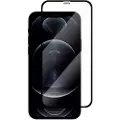 24hShop Herdet skjermbeskytter med svart ramme for iPhone 12 Pro Max