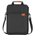 24hShop Vannbestandig iPad-etui med justerbar skulderrem 9,7-11" - Svart