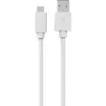 Sinox Micro USB til USB A-kabel. 1 m, Hvit, 1 m, USB A, Micro-USB B, USB 2.0, 0,48 Gbit/sek, Hvit