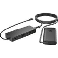 HP Universal - Dokkingstasjon - USB-C - HDMI, DP - 10Mb LAN - med Laptop Charger