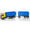 Emek Scania Containerbil med Tilhenger Gul Emek