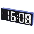 24.Se LED digital vekkerklokke med justerbar lysstyrke - Blå