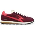 Moa for woman. FL088 Flash Leather Sneakers burgundy (37), Flat, Laces, Casual