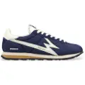 Moa for man. FL080 Leather Sneakers Flash navy (41), Flat, Laces, Casual