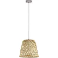 Eglo Kirkcolm - Taklampe - 1 sokkel - E27 - naturlig, satin-nikkel