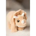 Teddykompaniet Dino Triceratops Aprikos Stor