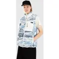 Penfield Bay Jacqaurd Microfleece 1/4 Vest blå