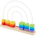 Fisher-Price Wooden Rainbow Bead Bar Læringsspill