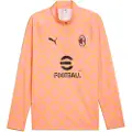 Puma AC Milan Pre-match Quarter-Zip Top Men, Sport, Pink Fruit/Sunny Yellow, XL