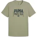 Puma Graphic Varsity Tee Men, Clothing, Lux Army, S
