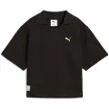 Puma Class Relaxed Polo Tee Women, Clothing, Black, S