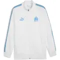Puma Olympique de Marseille KING Anthem Jacket Men, Clothing, White/Azure, XXS