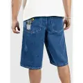 Empyre Ultra Loose Sk8 Denim W Embroidery Shorts blå