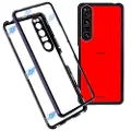 Mtp Products Sony Xperia 1 IV Magnetisk Deksel med Herdet Glass - Lilla