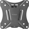 Deltaco Office ARM-0100 - Brakett - Ultra-Slim - for LCD-skjerm - svart - skjermstørrelse: 13-27 - veggmonterbar