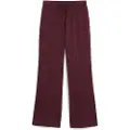 Puma HER Comfort High-Waist Straight Pants Women, Clothing, Ruby Shimmer, L