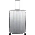 Borg Living Aluminiums koffert - Sølvfarget - LARGE - Luksuriøs reisekoffert med TSA-lås