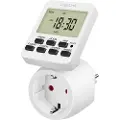 Logilink ET0014, Daglig/ukentlig, Hvit, Digitalt, LCD, Knapper, 7 dager