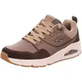 SKECHERS for man. 183020 Leather Sneakers Uno Retro One brown (40), Flat, Laces, Casual
