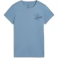 Puma ESS SCRIPT Tee Women, Clothing, Cool Blue, S