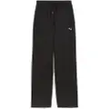 Puma Class High-Waist Straight Pants Women, Clothing, Black, L