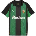 Puma RC Lens 25/26 Away Jersey Youth, Clothing, Black/Jade Green, 7-8Y