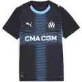 Puma Olympique de Marseille 25/26 Away Jersey Youth, Clothing, Navy/Luminous Blue, 7-8Y